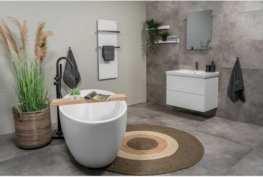 Eurom Sani Radiator Electric Pentru Prosoape Cu Fațadă De Sticlă 400W 83.5x48.1cm Albă