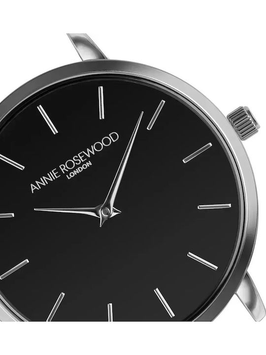 Annie Rosewood Γυναικείο Ρολόι 34mm Μπαταρίας με Μαύρο Μεταλλικό Μπρασελέ