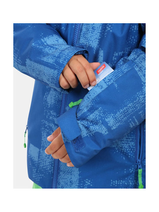 Waterproof Kids' Casual Jacket Windproof with Hood Dark Blue