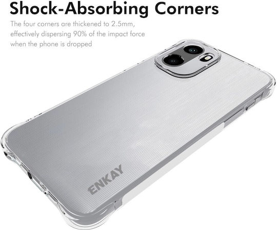Enkay Hat-prince Umschlag Rückseite Silikon Transparent (OnePlus 15R)
