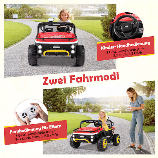 Buggy Διθέσιο με Τηλεκοντρόλ 24 Volt Κόκκινο