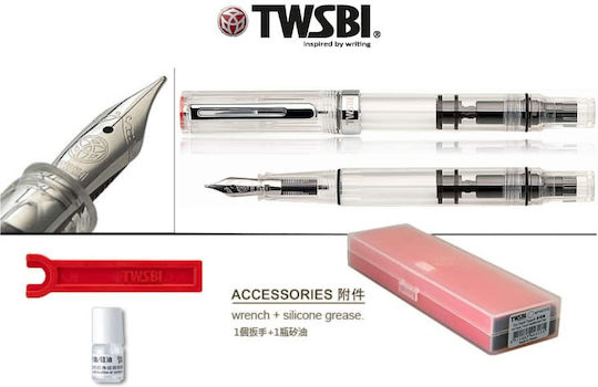 Twsbi Writing Pen Stub Transparent