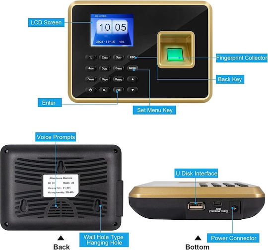 Security Access-Control Keypad White 133254