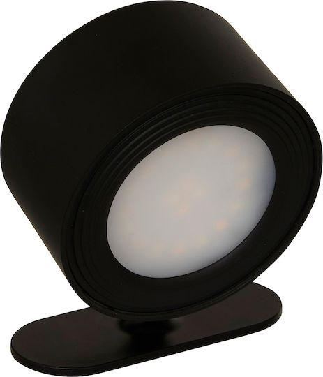 5Five Einzel LED Natürliches Weiß Spot in Schwarz Farbe
