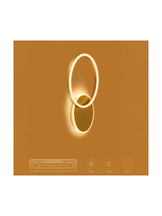 kelvo Lamp Wall with Integrated LED and Adjustable White Light 40x7.5cm