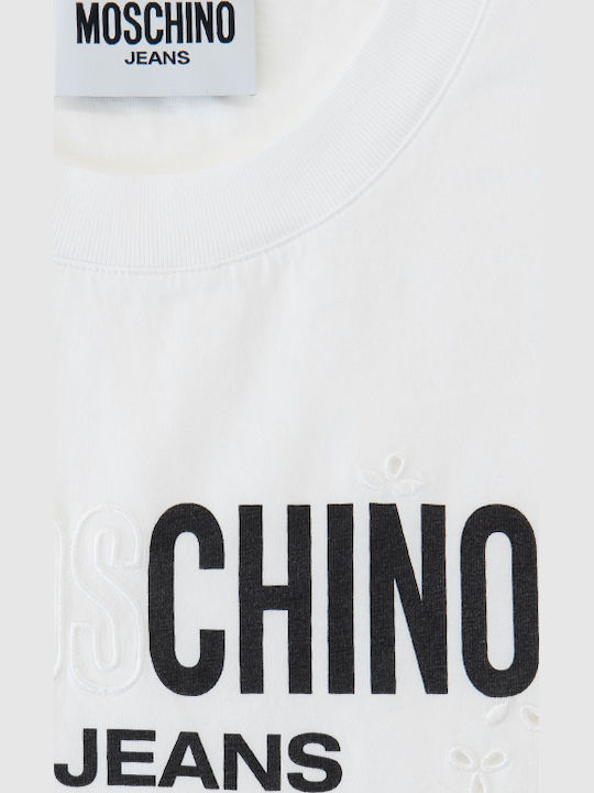 Moschino T-Shirt Λευκο-μαυρο