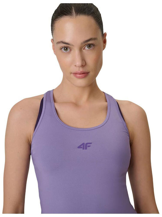 Functional Women's Blouse Sleeveless Purple