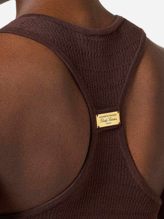 Damen Ärmellos Pullover Cocoa