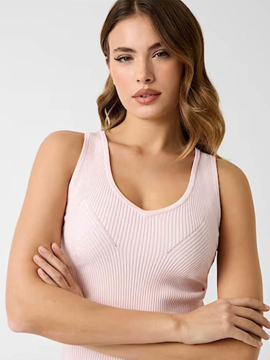 Women's Blouse Cotton Sleeveless Pink