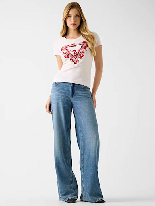 Triangle Women's Short Sleeve T-shirt Pink