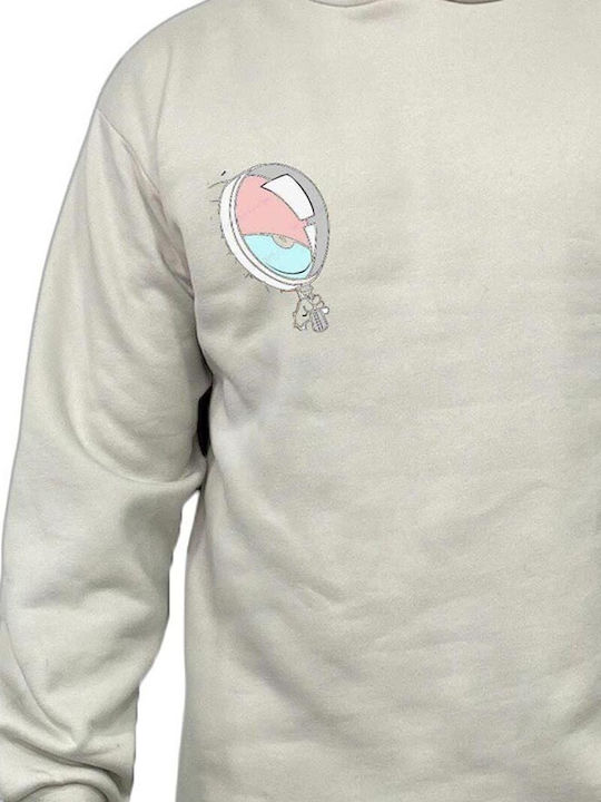 Sweatshirt with Hood Cream