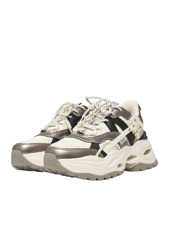 Sneakers Cream / Silver / Pewter