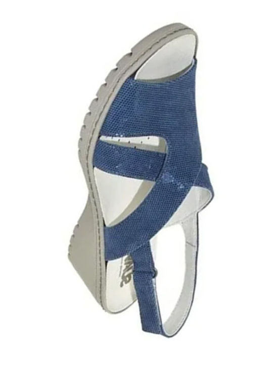 Anatomische Damenplattformen Blau