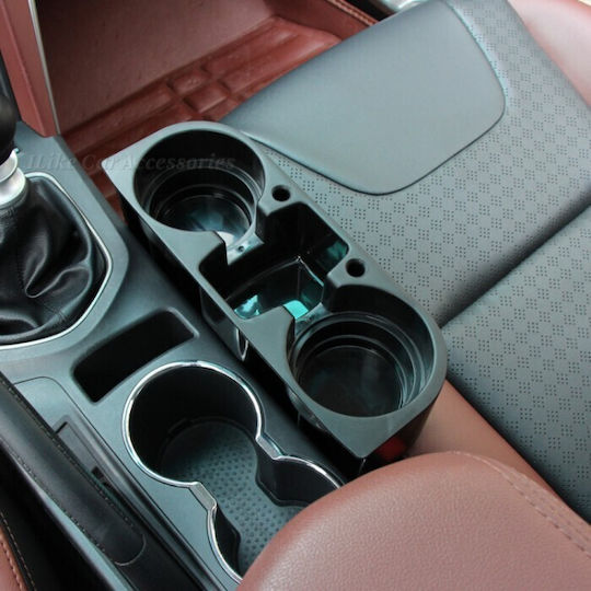 Alista Home Suport de pahare auto 2 Locuri pentru consolă în Culoare Negru