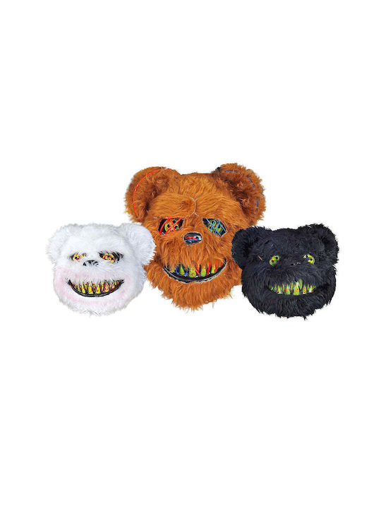 Mască Tricotică Urs 25x25cm 3 Culori 1 Bucată Mască Tricotică Urs 25x25cm 3 Culori 1 Bucată