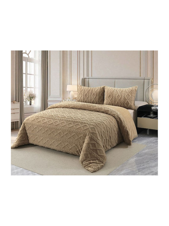 RoNeX Bettbezug Großes Doppelbett 240x220cm Beige 230 GSMGsm