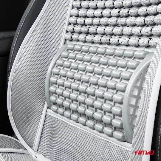 Car Seat Cover Massage Balls Lumbar Support Dimensions 110 X 46 Cm Color Gray