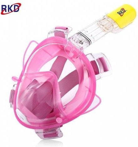 Unitup Tauchmaske Silikon Vollgesicht Rosa