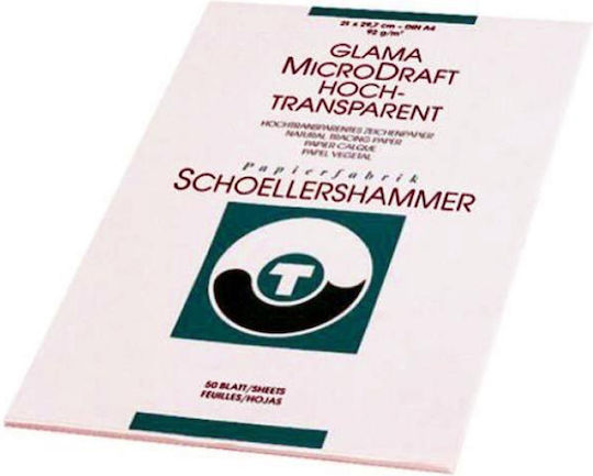 Schoeller Block Tracing Paper 50 Sheets A3 29.7x42 Cm 110gr