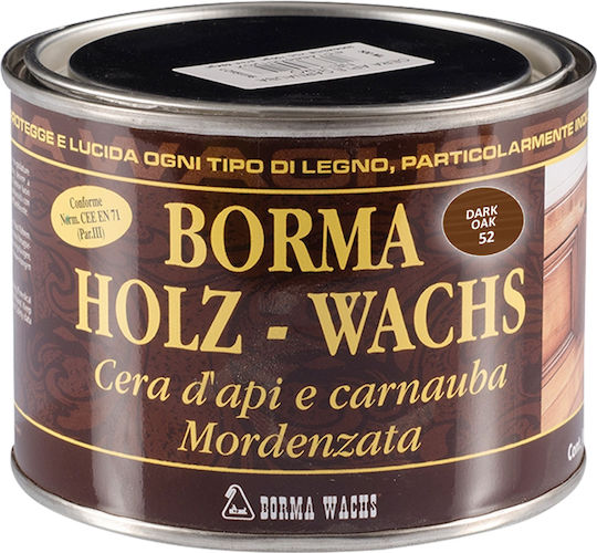 Natürliches Wachs für Antiquitäten Paste Borma Nr. 52 Eiche Dunkel 500ml