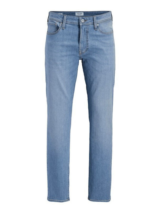 Men's Jeans Pants Elastic with Regular Fit Blue Denim