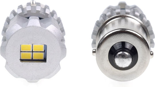Set Lămpi Auto Led Canbus Compatibil P21 R5w/r10w 22 Smd Albe 12v/24v Proiectate Pentru Competiții Auto Off-road