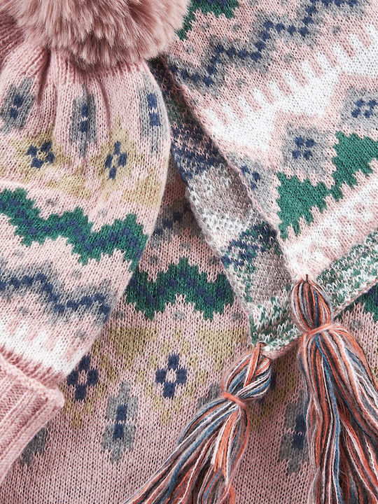 Beanie Frauen Beanie Gestrickt in Rosa Farbe
