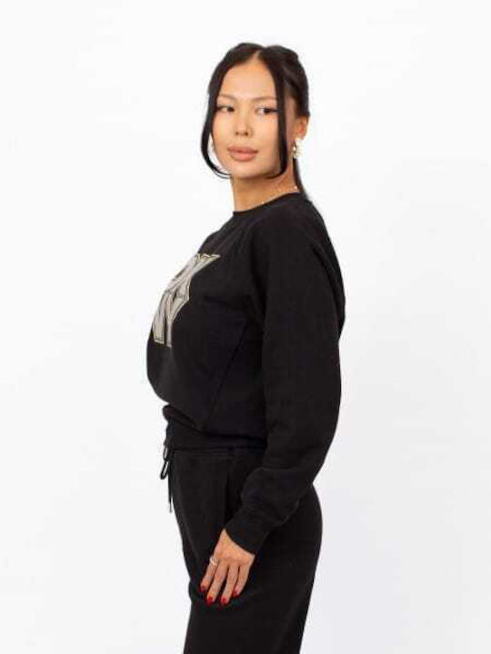 Lang Damen Sweatshirt Schwarz