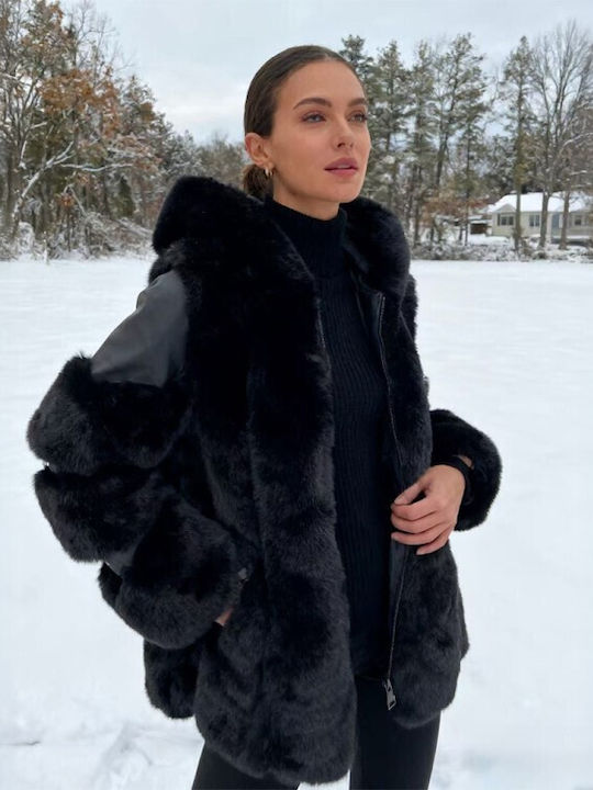 Дамска кожухарка Black