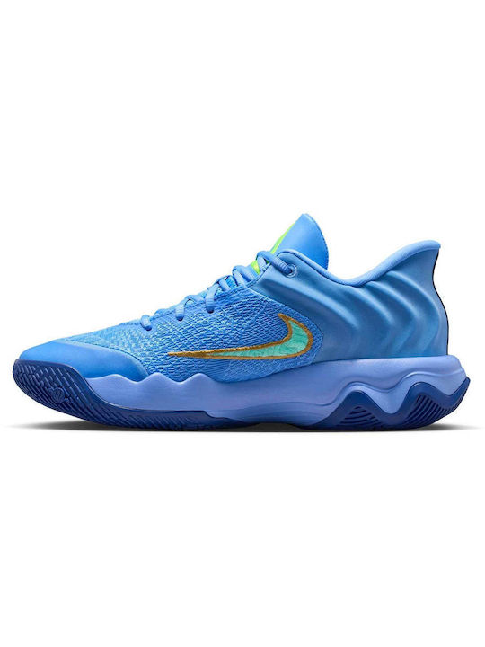 Giannis Immortality 4 Χαμηλά Μπασκετικά Παπούτσια Royal Pulse / Deep Royal / Volt / Hyper Turquoise