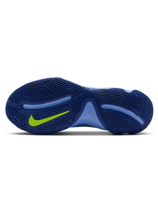 Giannis Immortality 4 Χαμηλά Μπασκετικά Παπούτσια Royal Pulse / Deep Royal / Volt / Hyper Turquoise