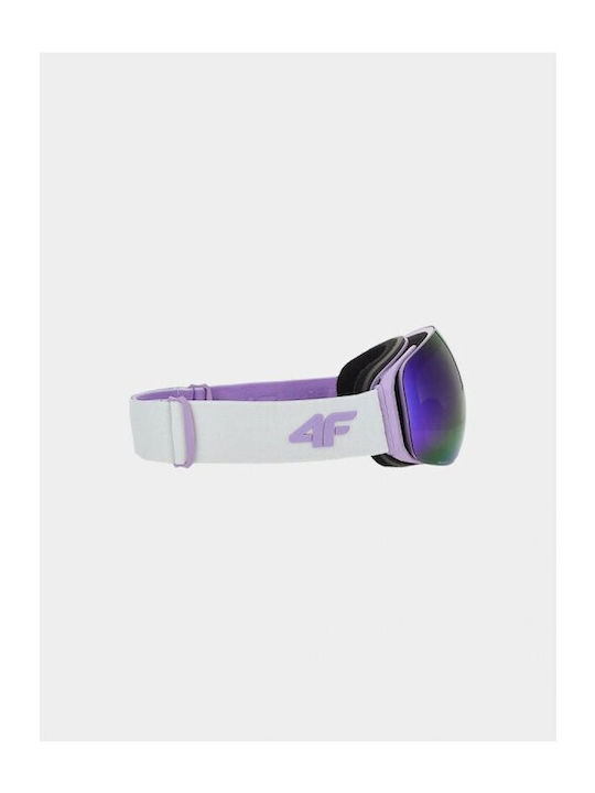 4F Μάσκα Σκι & Snowboard Ενηλίκων Πολύχρωμη με Φακό Polarized σε Πολύχρωμο Χρώμα