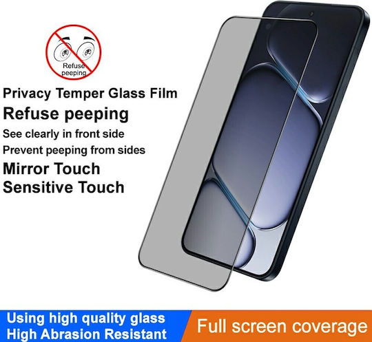 Imak Privacy Full Face Tempered Glass Μαύρο (OnePlus 15R)