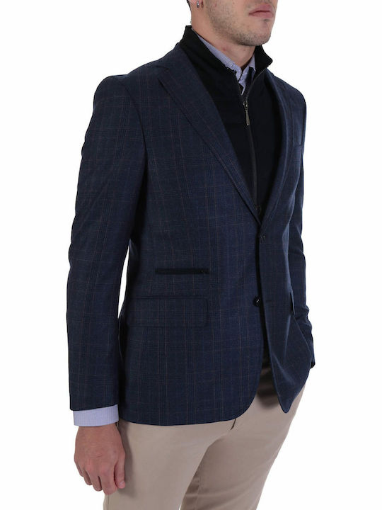 Men's Winter Suit Jacket Blue