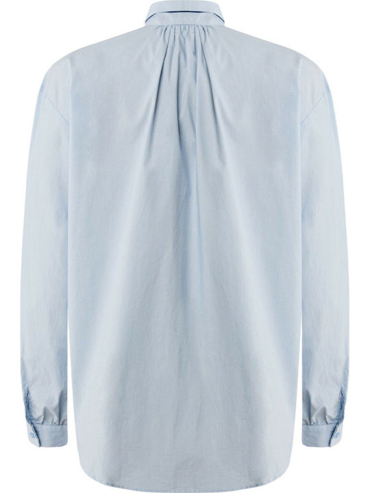 Women's Long Sleeve Shirt Dusty Blue