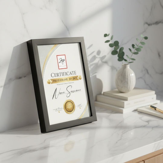 Κορνίζα Zep Certificate 21x29.7 Μαύρη Κορνίζα Zep Certificate 21x29.7 Μαύρη