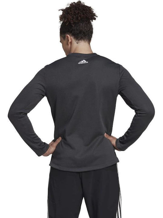 adidas Train Icons 3 Bar Aeroready Bluse Schwarz