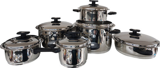 Cryspo Trio Βαθιά Ανοξείδωτη Κατσαρόλα 2lt / 16cm