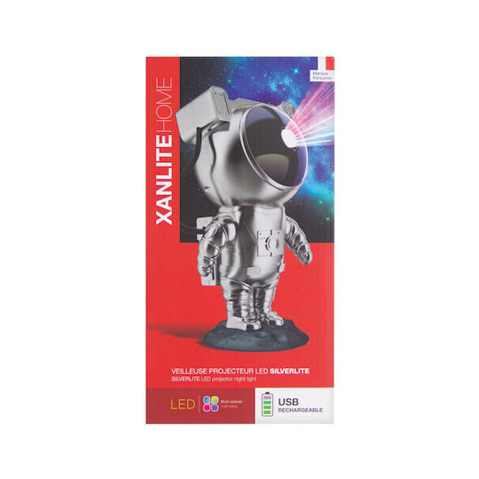 Xanlite Led Kids Decorative Lamp Silver 22.5x12cm