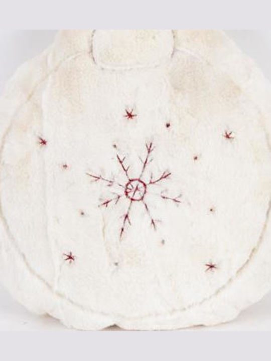 Eurolamp Christmas Decorative Pillow Round White 32cm