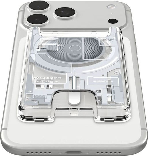 Spigen MagSafe Θήκη Καρτών Ultra Hybrid Wallet σε Λευκό χρώμα