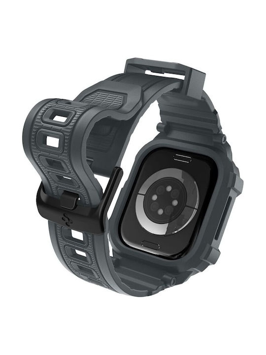Spigen Rugged Armor Pro 2 Θήκη Σιλικόνης σε Γκρι χρώμα για Apple Watch 11 46mm Spigen Rugged Armor Pro 2 Θήκη Σιλικόνης σε Γκρι χρώμα για Apple Watch 11 46mm