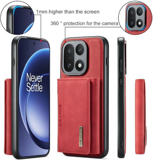 Dg.ming M2 Series Hard Case Magnetic Wallet Red OnePlus 15 5G