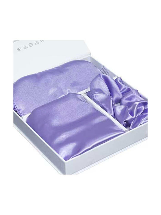 Melinen Kissenbezug-Set mit Umschlagumschlag Lilac 50x70cm.