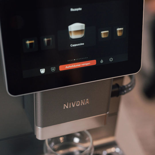 Nivo 9101 Automatic Espresso Machine 1465W Pressure 15bar for Cappuccino with Grinder Black
