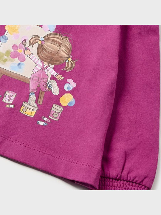 Kinderhemd Langarm Magenta
