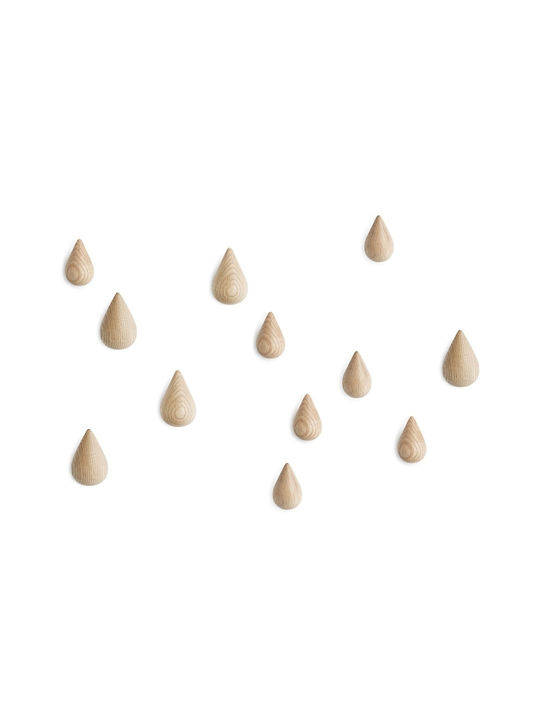 Normann Copenhagen Стенна Закачалка Дървена Бежова