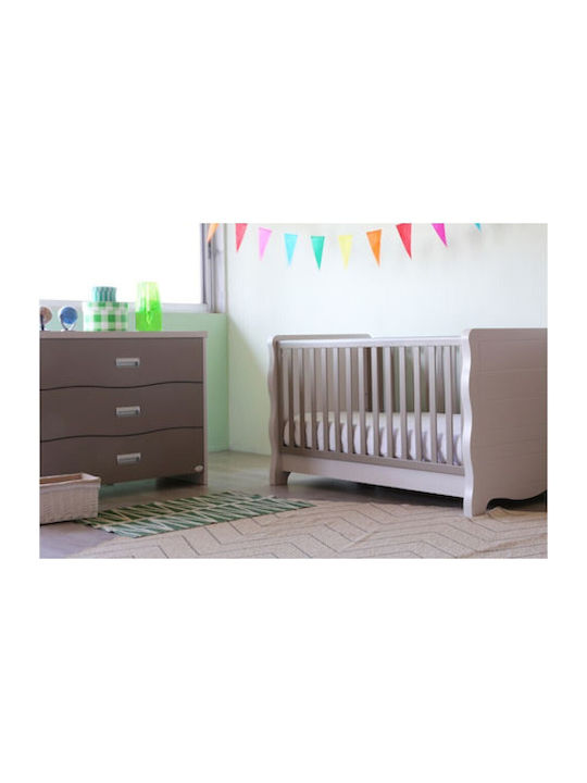 Bellatrix Baby Kommode mit 3 Schubladen Weiß 105x55x90cm