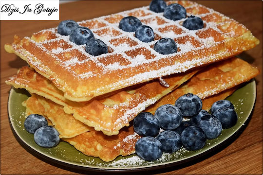 Dezal Dezal Waffle Maker for Rectangular Waffles 2 Waffle Slots 1300W