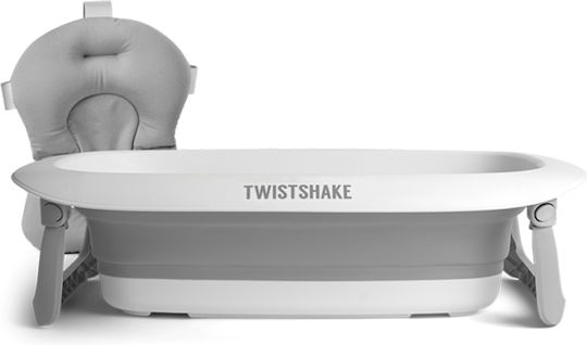 Twistshake Babybadewanne mit Ständer Luxury Bath & Changing Kit Grau
